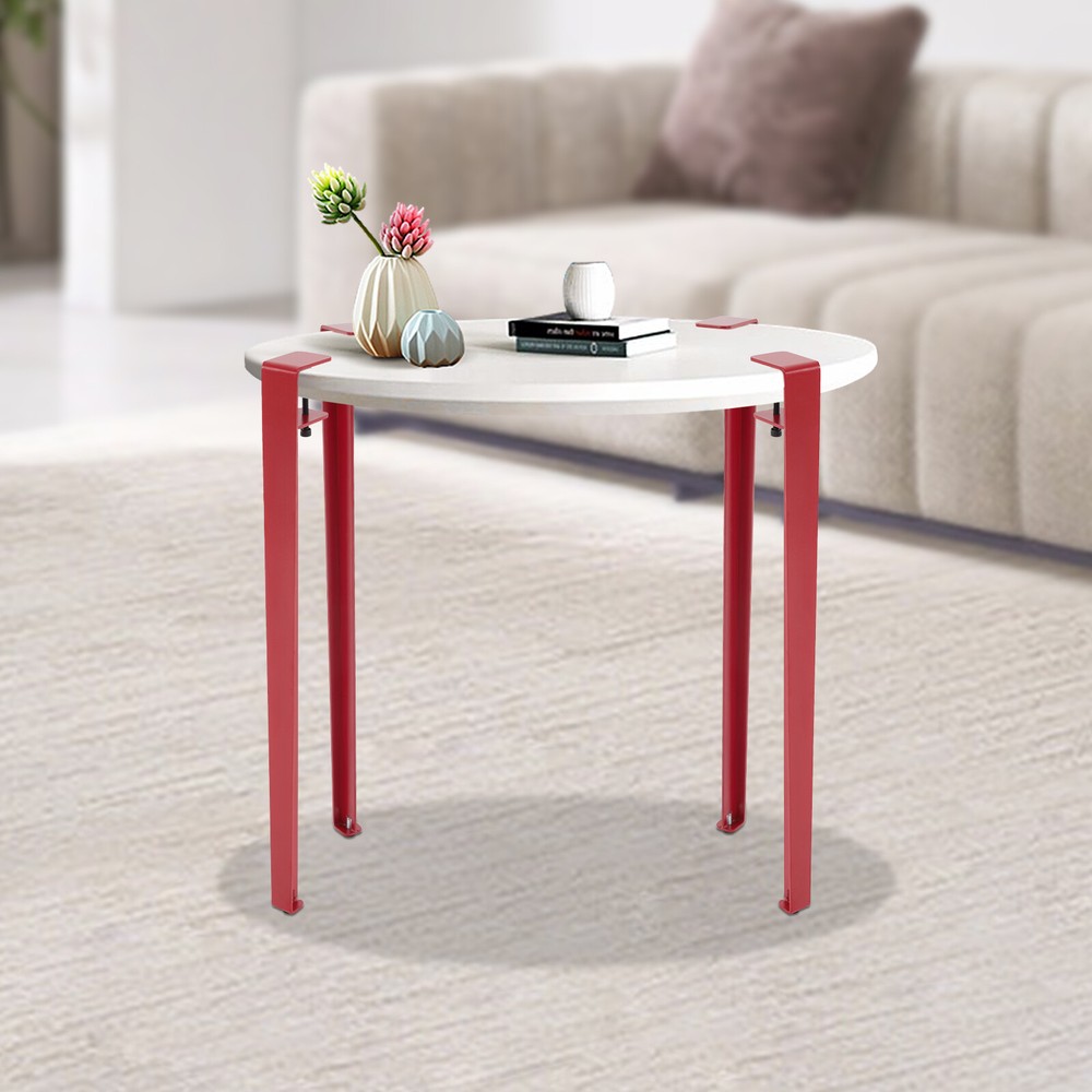 4Pcs Red Adjustable Table Clamp Legs, Sturdy F-Shaped Design