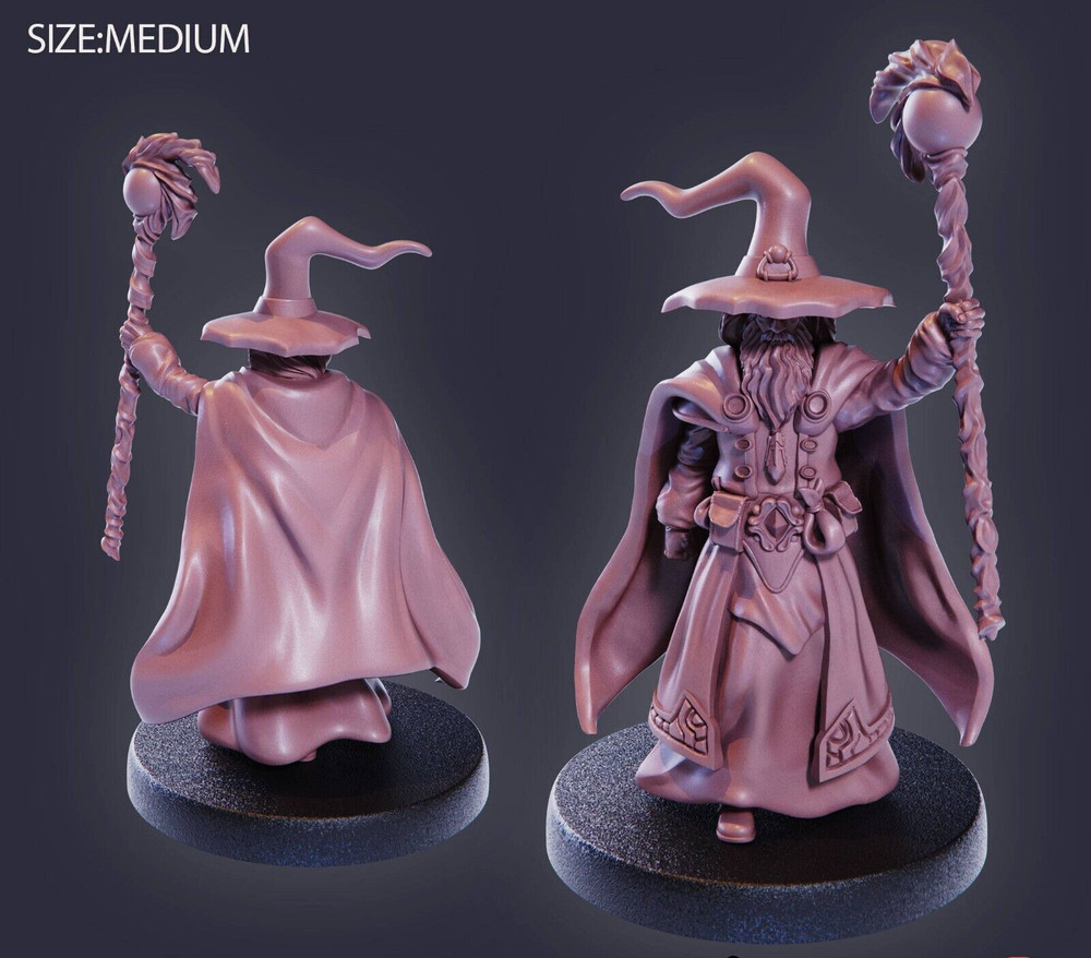 Wizard D&D Miniature - Dungeons & Dragons - Ready for Your Campaign!