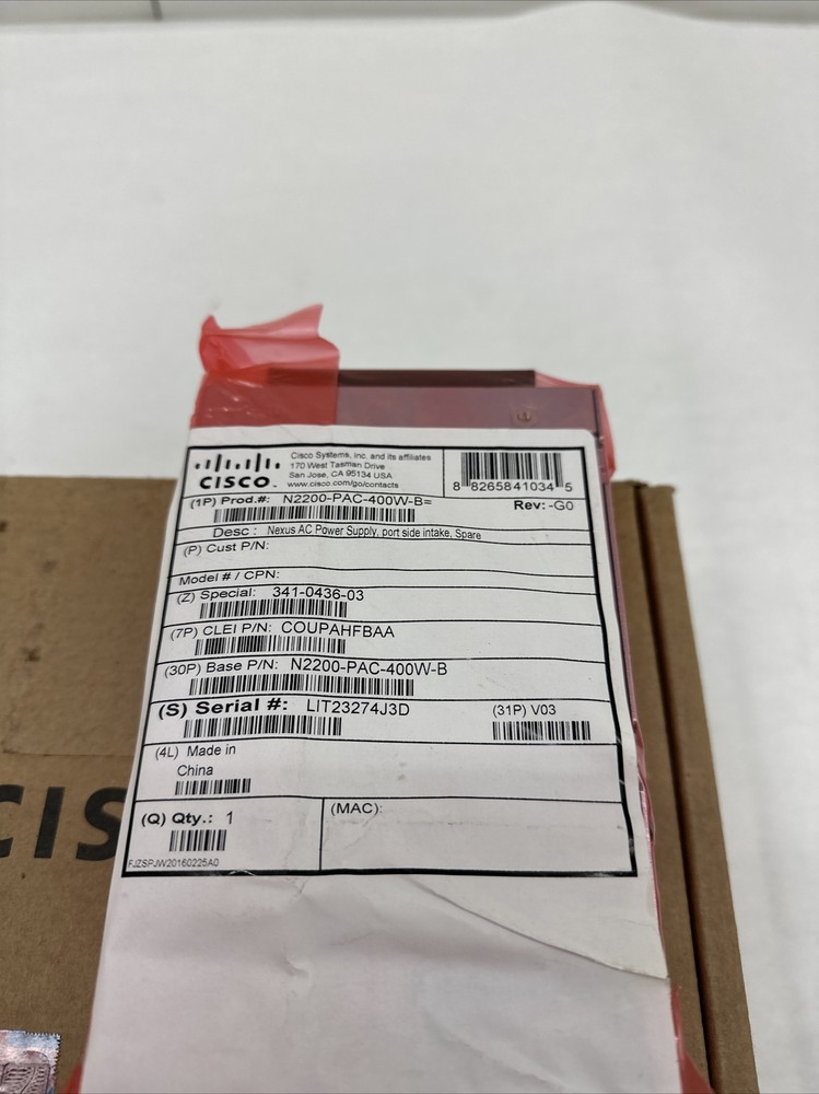 Cisco Power Module N2200PAC400WB