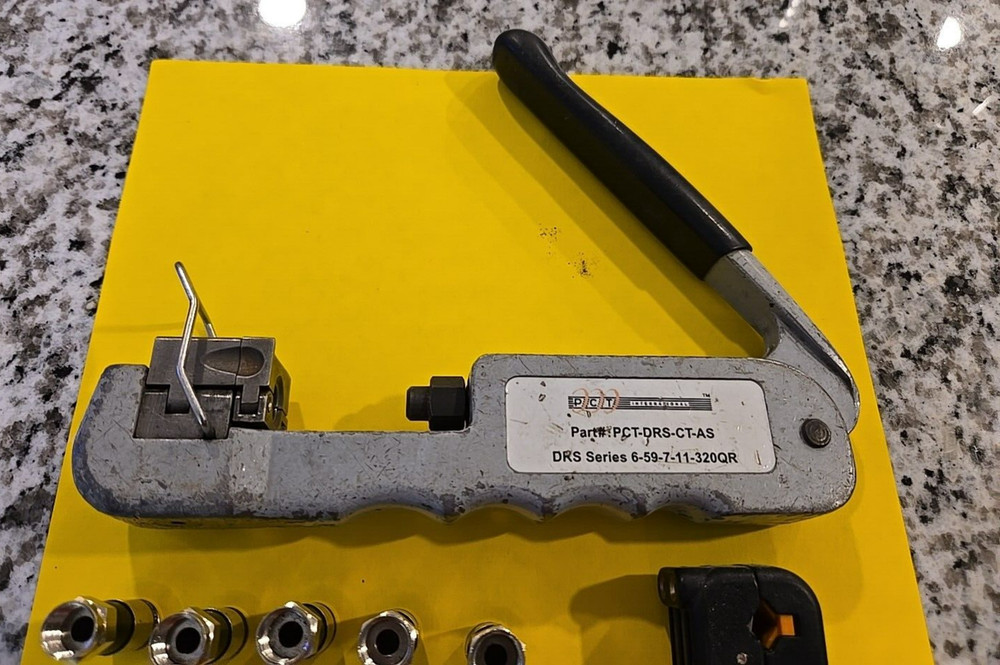 COMMERCIAL GRADE COMPRESSION TOOL CONNECTOR SPRING LOADED STRIPPER 20 CONNECTORS