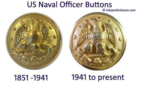 OLD EARLY UNION US NAVY EAGLE UNIFORM COAT BUTTON No Maker Lot Of 3 19 mm