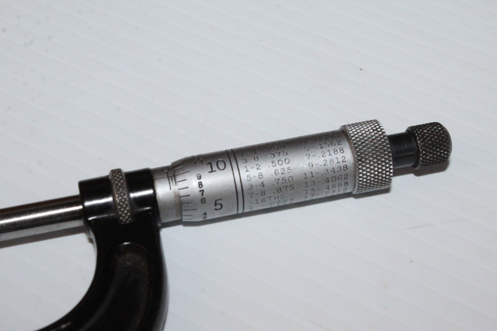 Starret NO. 436 1"-2" And 0"-1" Range Micrometer Tools
