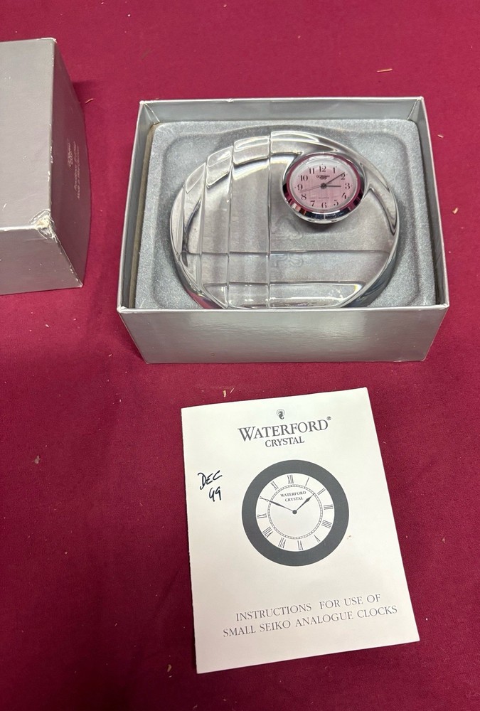 GORHAM Accent Collection Crystal CLOCK