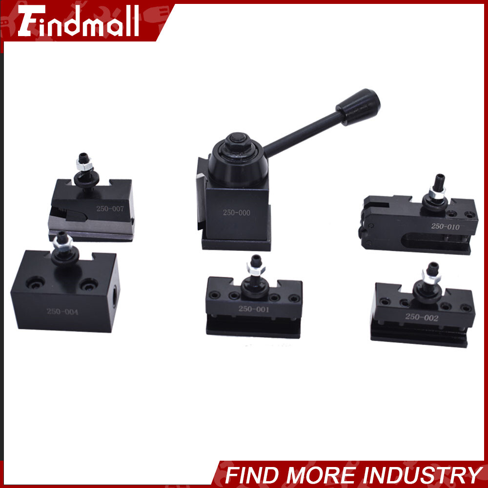 OXA 250-000 Wedge Type Quick Change Tool Post Holder Set For Mini Lathe Up to 8"