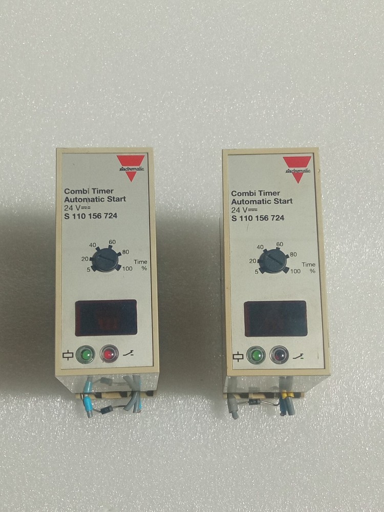 ELECTROMATIC S 110 156 724 COMBI TIMER MADE IN DENMARK 24VDC USED