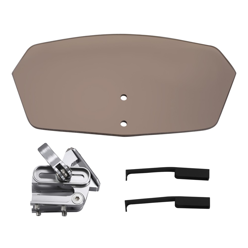 Universal Motorcycle Clip On Windshield Extension Spoiler Wind Screen Deflector