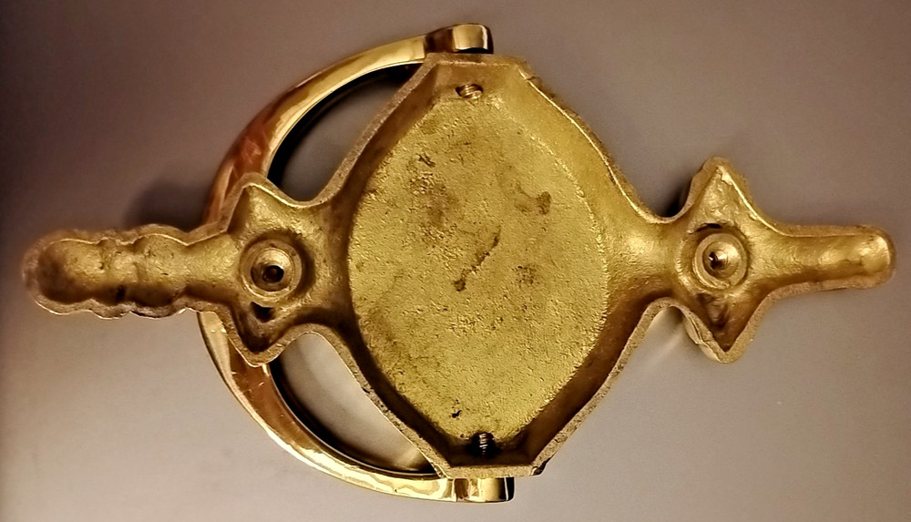 Shiny Brass Traditional Door Knocker Engravable