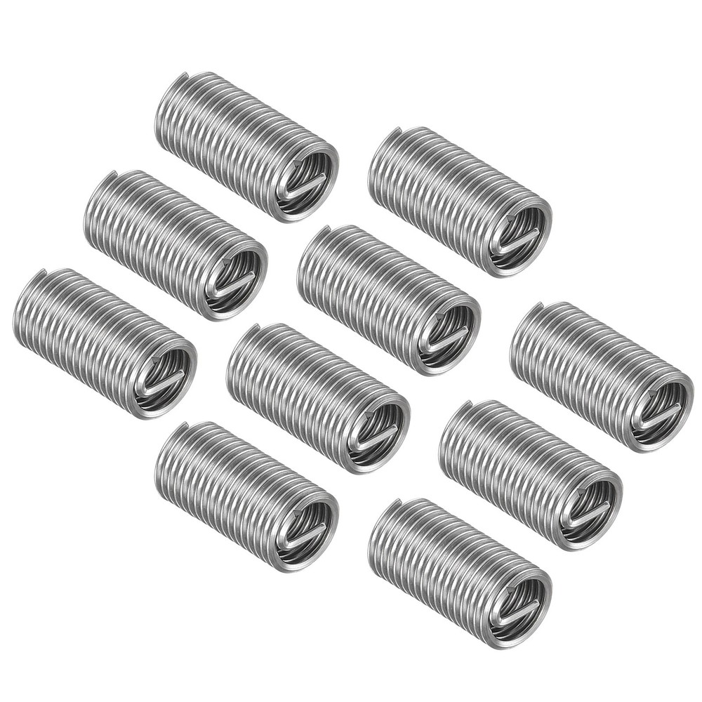 10pcs M10x1.5 3D Wire Thread Repair Insert Helical Type Coiled
