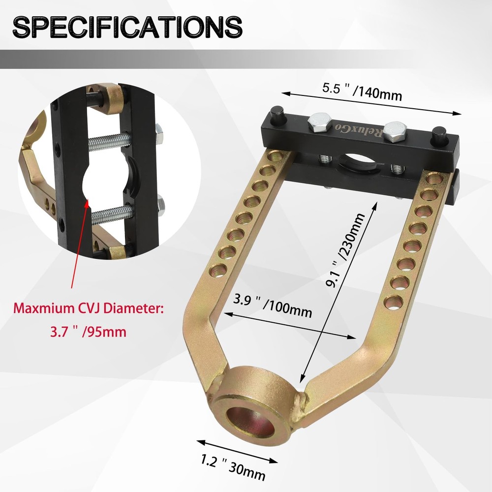 ReluxGo CV Joint Puller Propshaft Separator Tool Universal Axle black