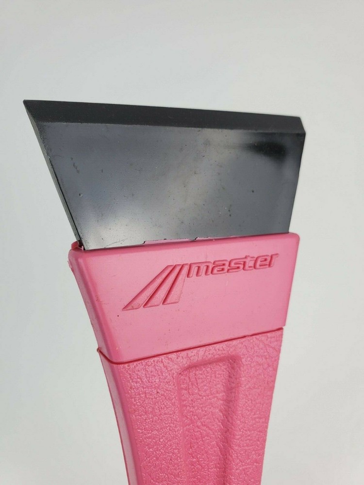 Masters 10" Ice Scraper Pink 3" blade USA Made - Fixed Blade