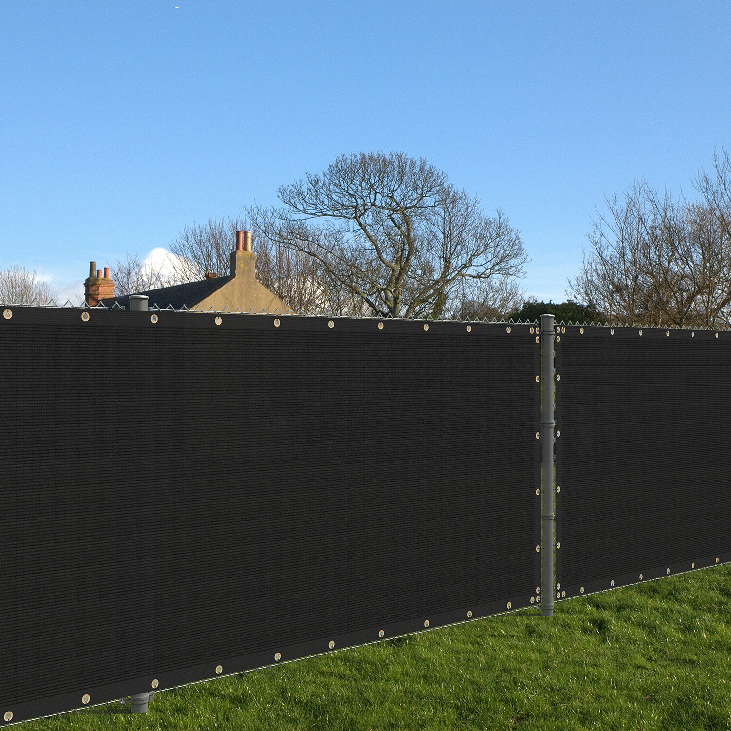 4' 5' 6' 8' Fence Privacy Windscreen Screen Black Shade Cover for Yard Outdoor