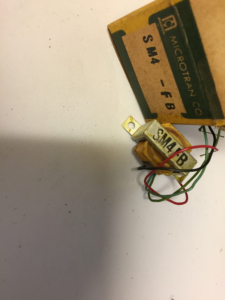 SM4-FB   MICROTRAN SUB  MINI AUDIO  TRANSFORMER  30,000 PRI 50 SEC