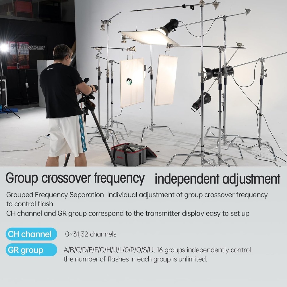 JINBEI TR-V6II Wireless Flash Trigger Transmitter Speedlite LCD Flash Trigger