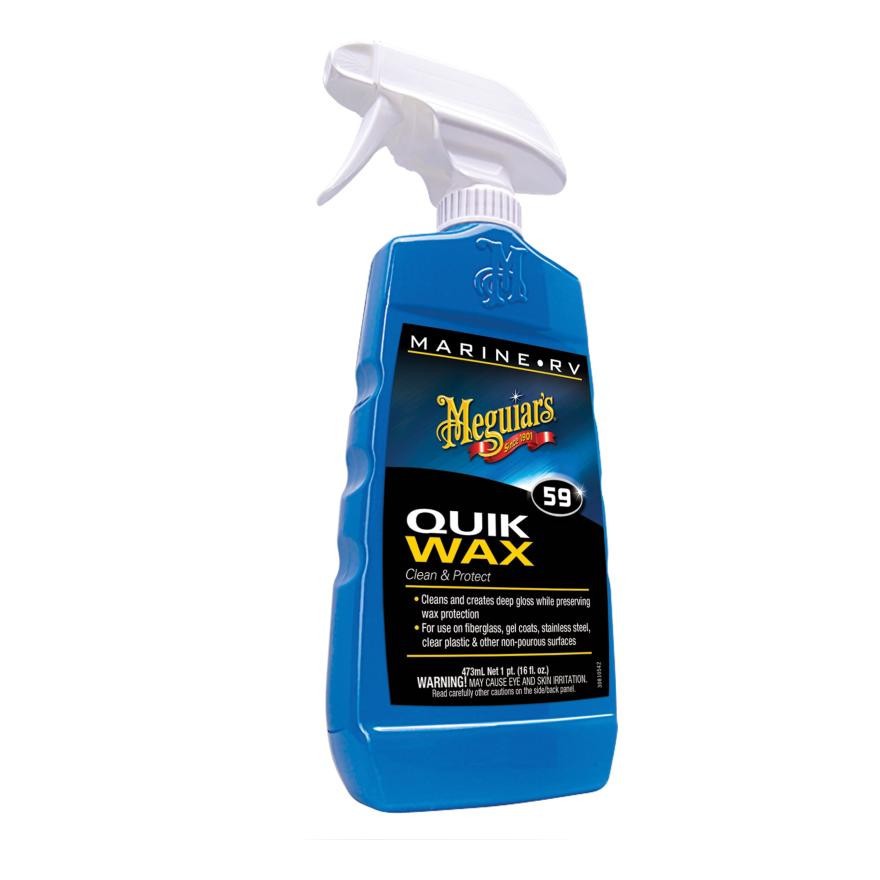 Meguiar's M5916 Premium Quick Wax Clean Spray For Boat/Marine/RV Detailing 16oz