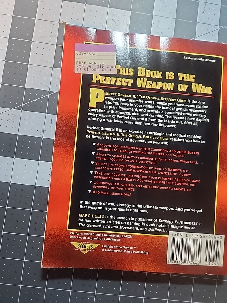 Perfect General II The Official Strategy Guide 1995