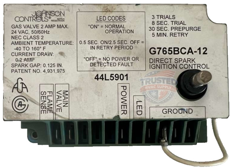 G765BCA-12 Direct Spark Ignition Control 44L5901