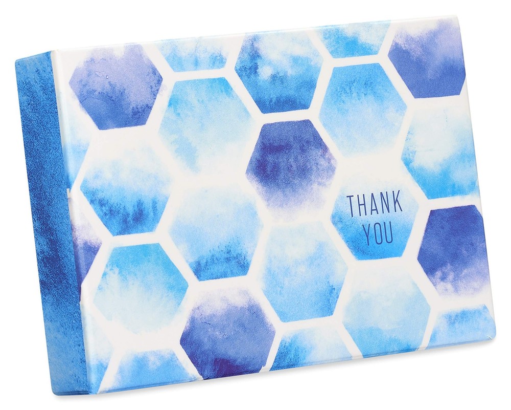 Papyrus Blank Cards w/ Envelopes, Hexagon Pattern, 14-Count