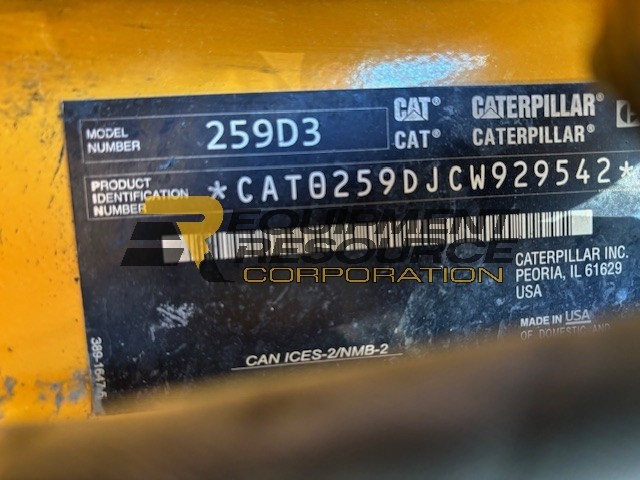 2023 CAT 259D3 Skid Steer