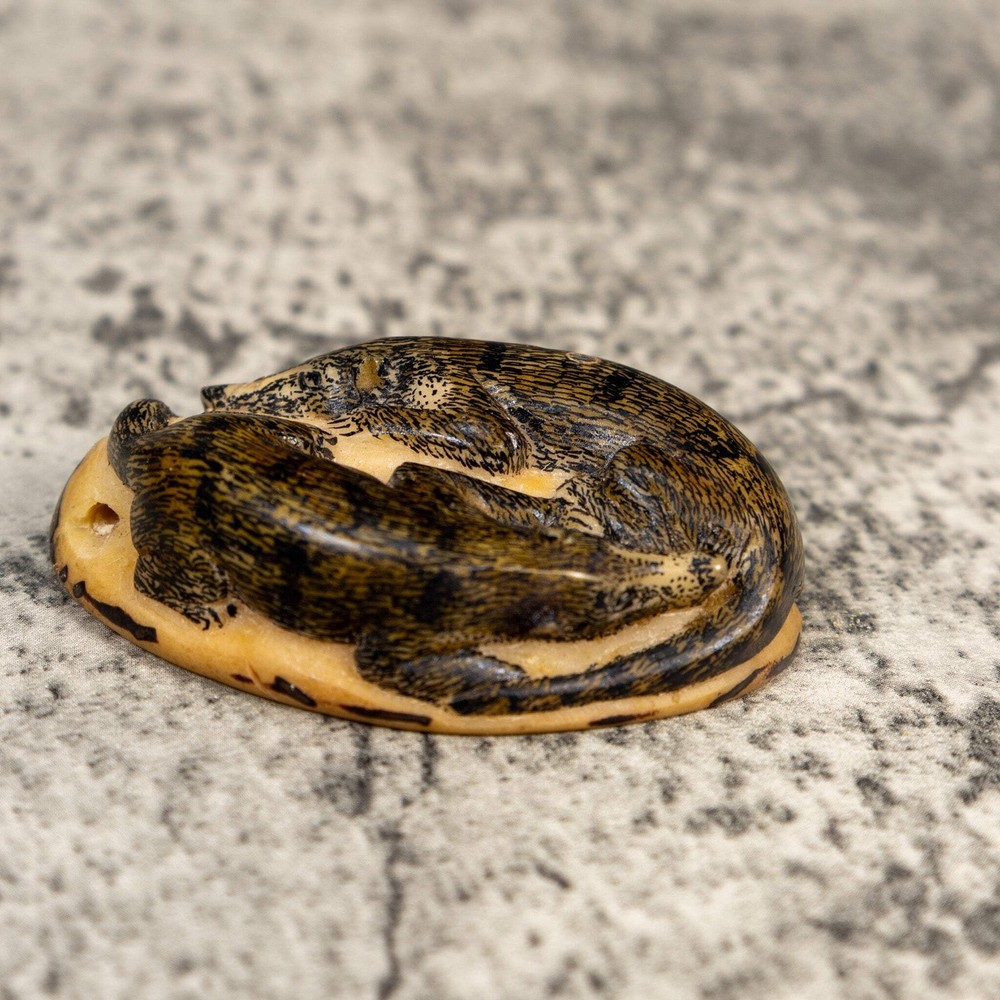 Double Coatimundi Tagua Carving