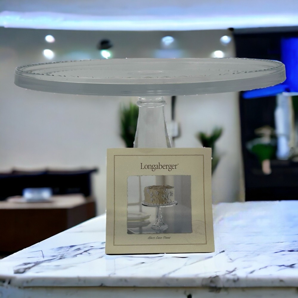 Longaberger Glass Cake Stand #31196