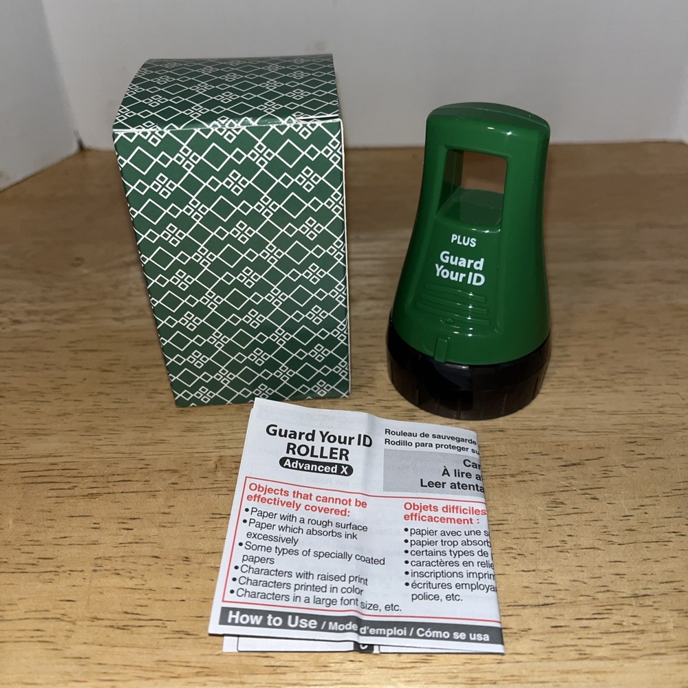 Guard Your ID Plus+ Roller Stamp NEW!