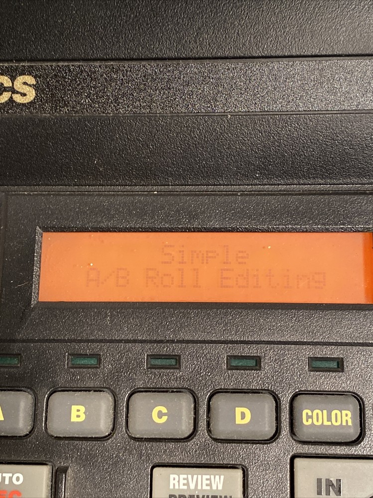 Videonics Edit Suite AB Roll Edit Controller Video Editing Equipment Powers On