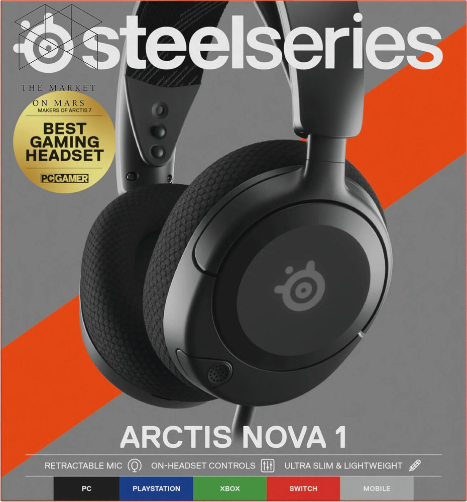 Arctis Nova 1 Wired Multi-System Gaming Headset for PC with 3.5Mm Jack, Black