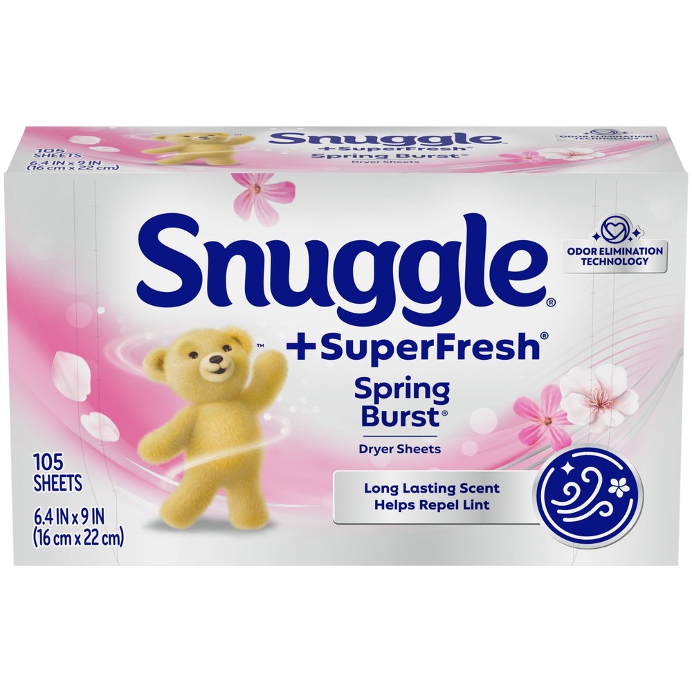 Fabric Softener Dryer Sheets, Spring Burst Formula, 200-Count