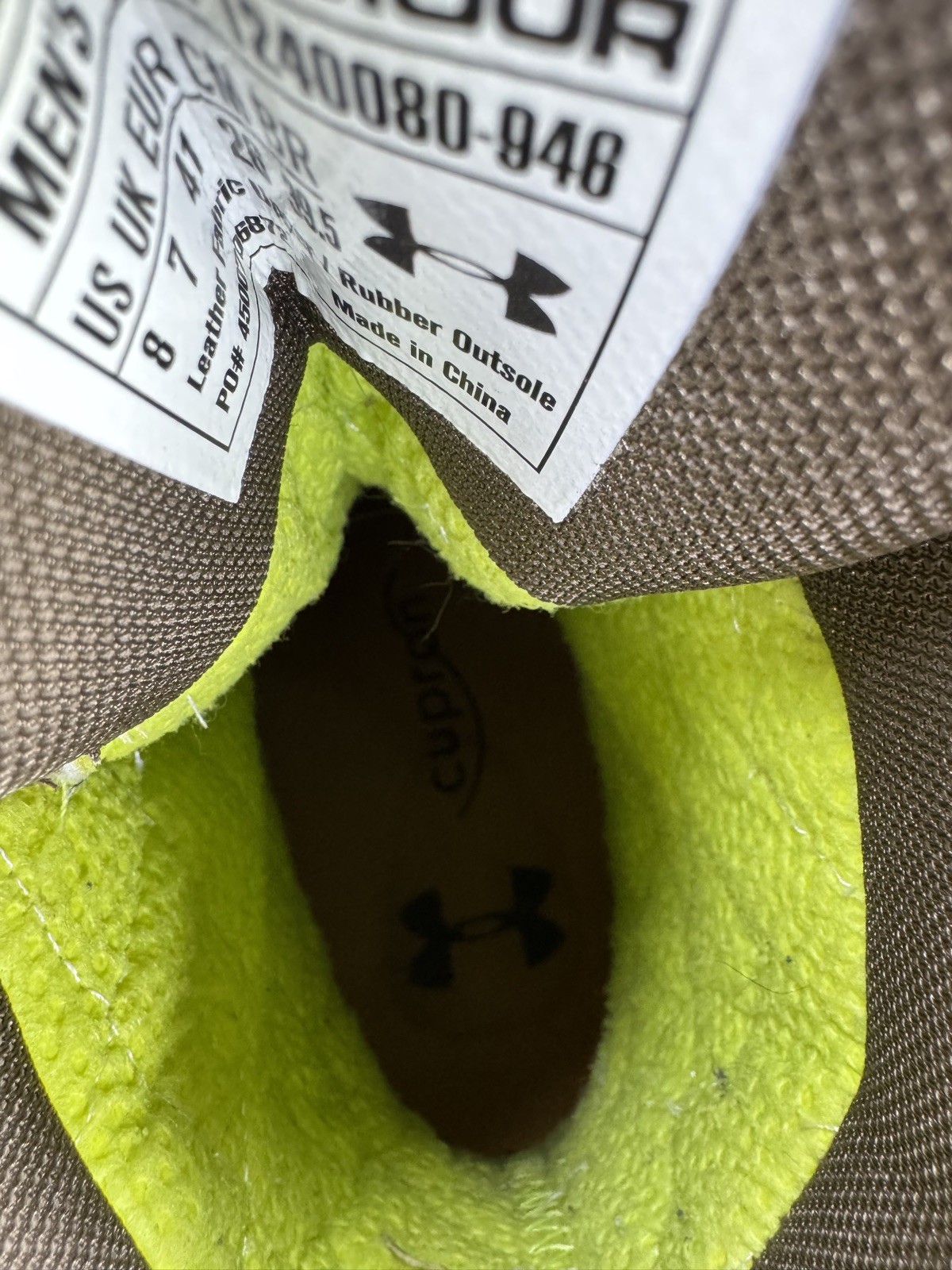 Under Armour Brow Tine Hunting Boots Waterproof GoreTex 800g Insulate Mens 8 EXC