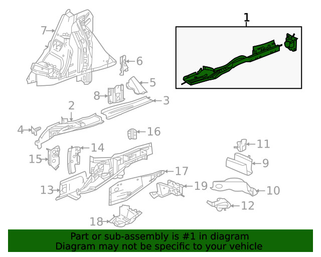 Genuine GM Upper Rail 84655257