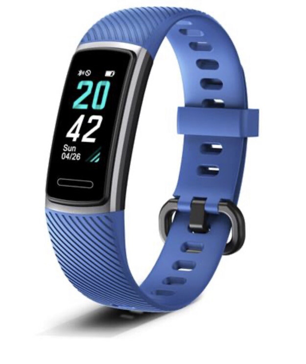 Letscom Smart Watch Tracker HR Activity Watch Blue Open Box