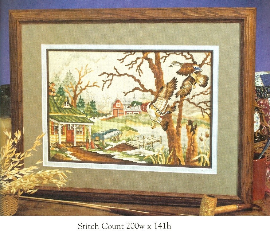 SPRING THAW  CROSS STITCH PATTERN  ONLY  -  DE  RYU