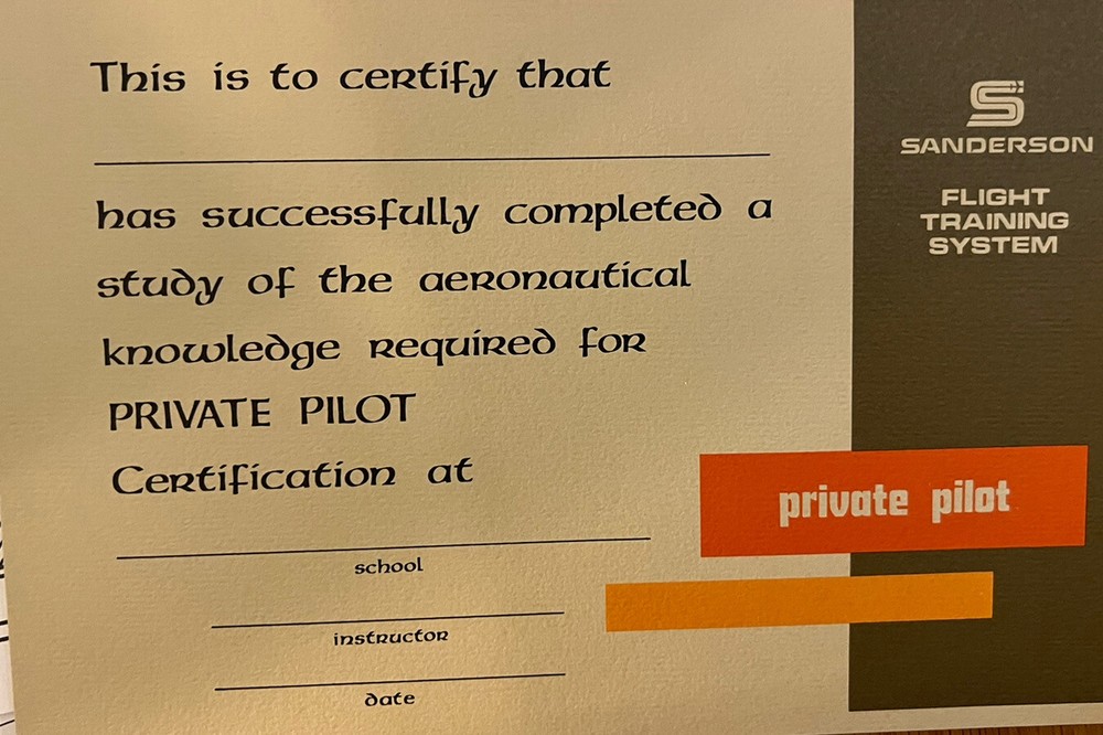 Vintage Jeppesen Sanderson Private Pilot Basic Kit Training Course Books