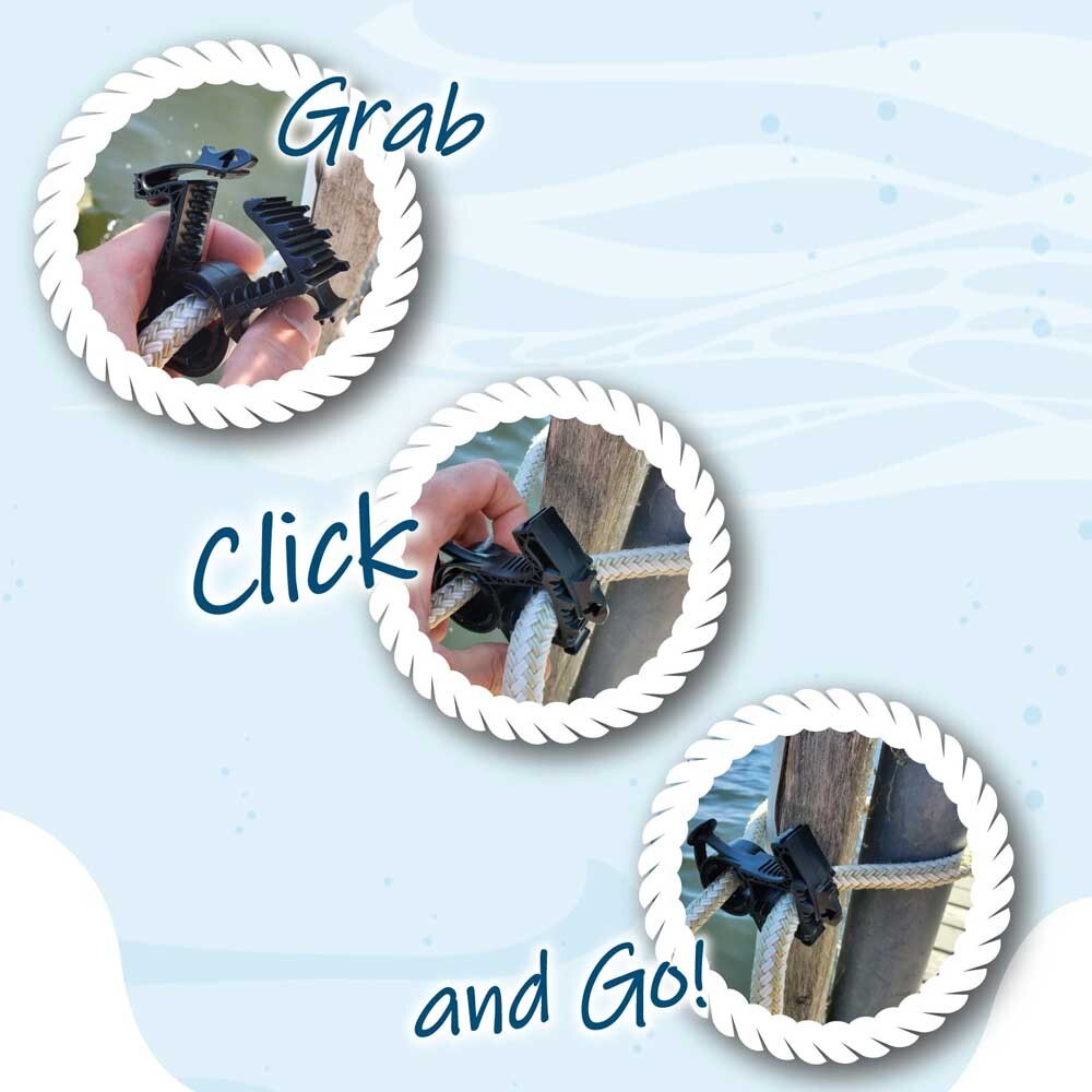 ROPELOCK "Tie Ease" Easy Knotless Safety Tie - Horses - Marine - Boat **2 Pack**