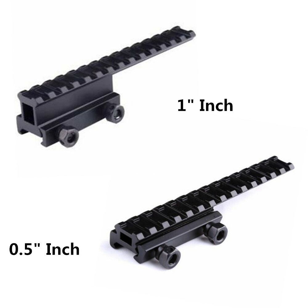 20mm Riser Mount Picatinny Weaver Rail Scope Extension Riser Base Mount Adapter