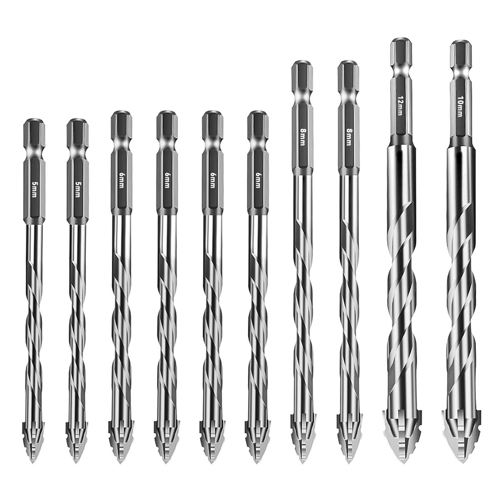 Eccentric Drill Bit Set Four-Flute Sawtooth Eccentric Drill Bit High Hardness US