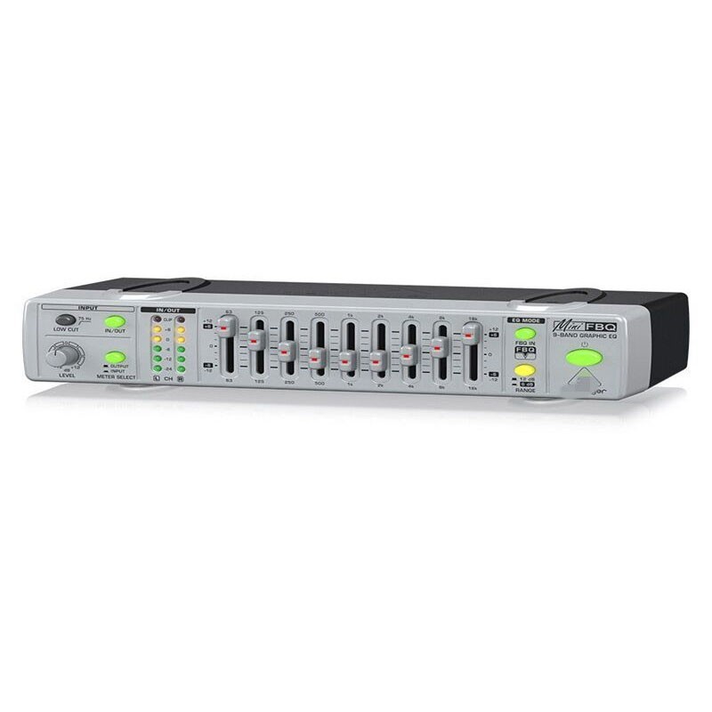 FBQ800 9-Band Graphic EQ Equalizer Feedback Suppressor Anti-howling BK