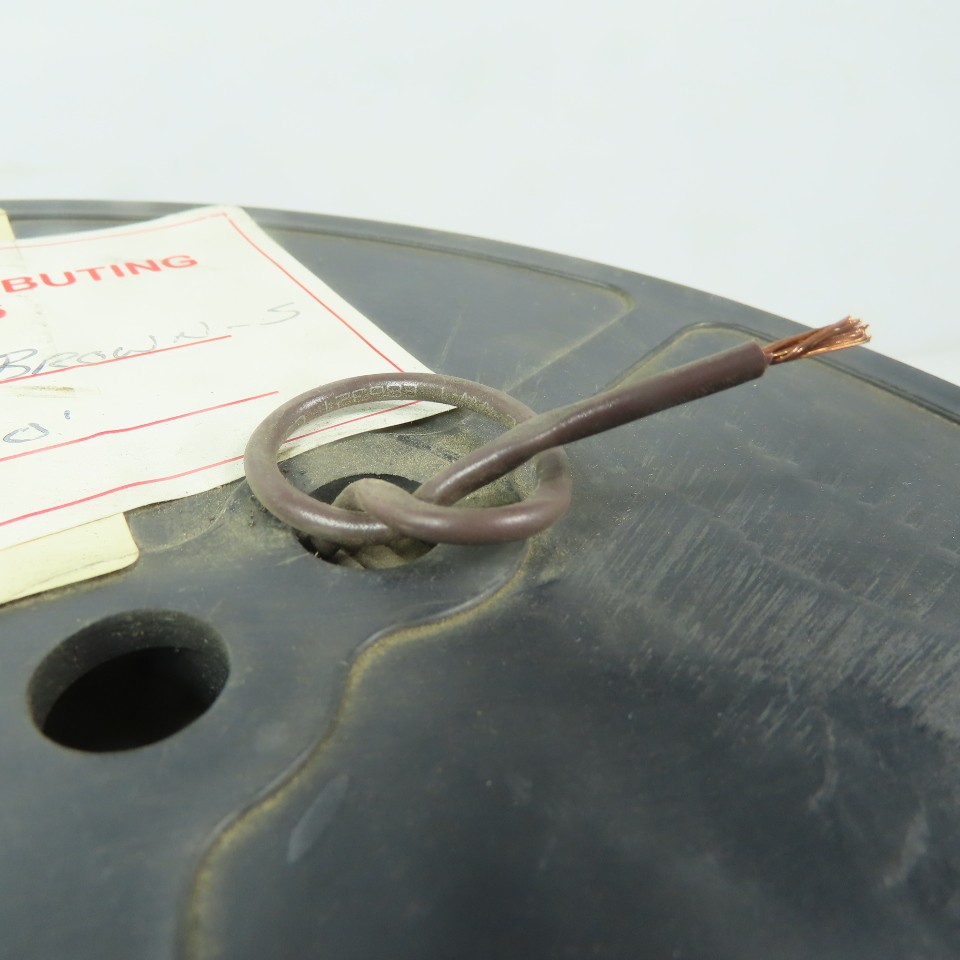 Brown Stranded TEW 16 AWG Copper Wire 1000'
