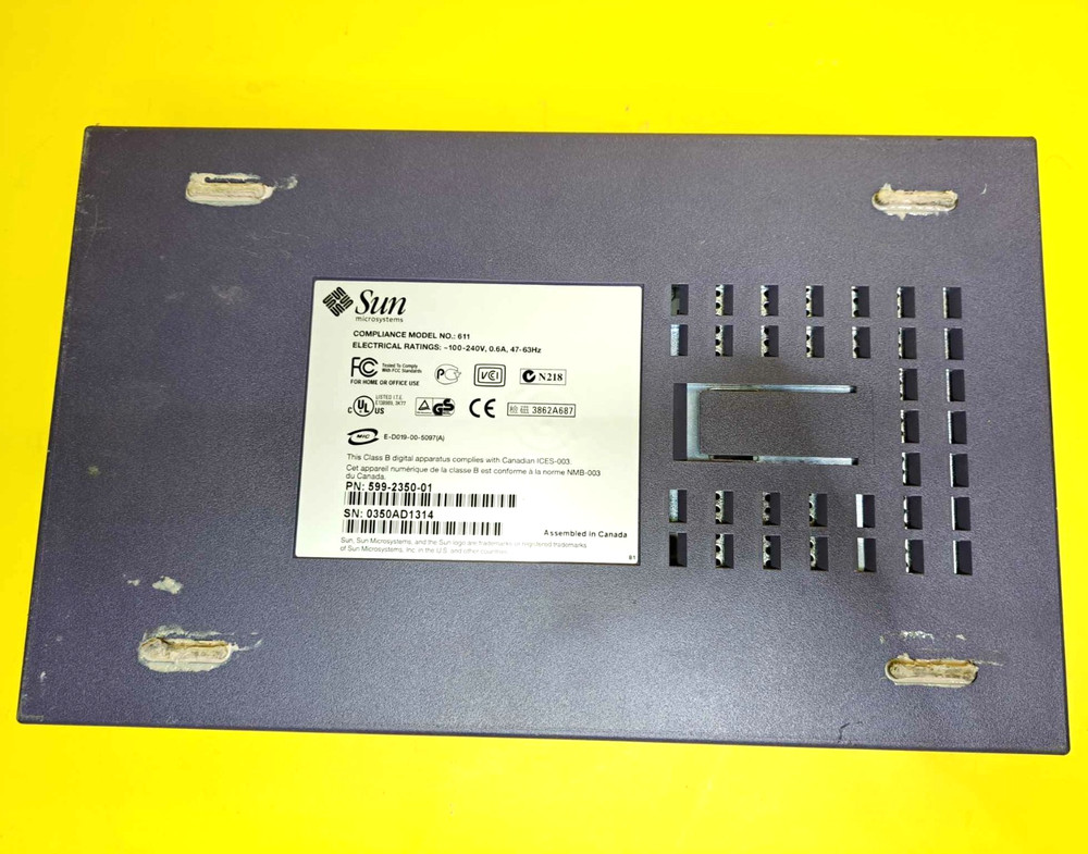 ⚡MISSING FRONT DOOR⚡SUN MICROSYSTEMS 611 TAPE DRIVE EXTERNAL DDS-4 DAT ARCHIVAL⚡