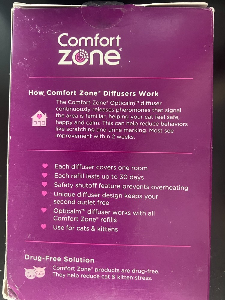 Comfort Zone Calming Diffuser for Cats & Kittens 2 pack 3506
