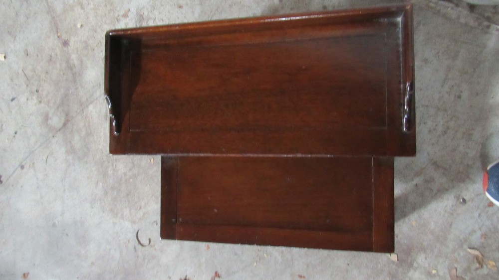 Drexel Bed Steps Stool Mahogany Chippendale