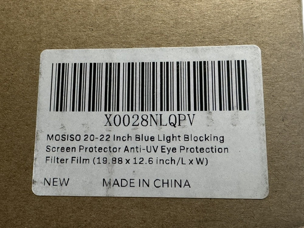 MOSISO 20-22” Computer Blue Light Blocking Screen Filter Anti-UV Eye Protector