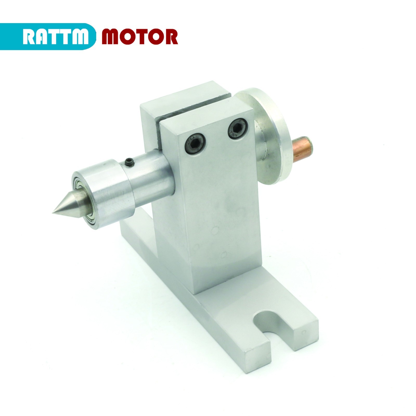 【US】 CNC Router Rotary Table 4:1 Rotation 4th Axis 3 Jaw 65mm Chuck w/ Tailstock