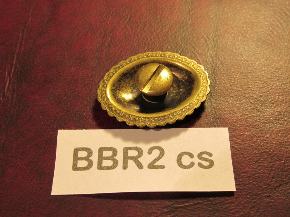 TRINITY CONCHO small BBR2CS solid BRASS VINTAGE High Quality USA Leather Craft