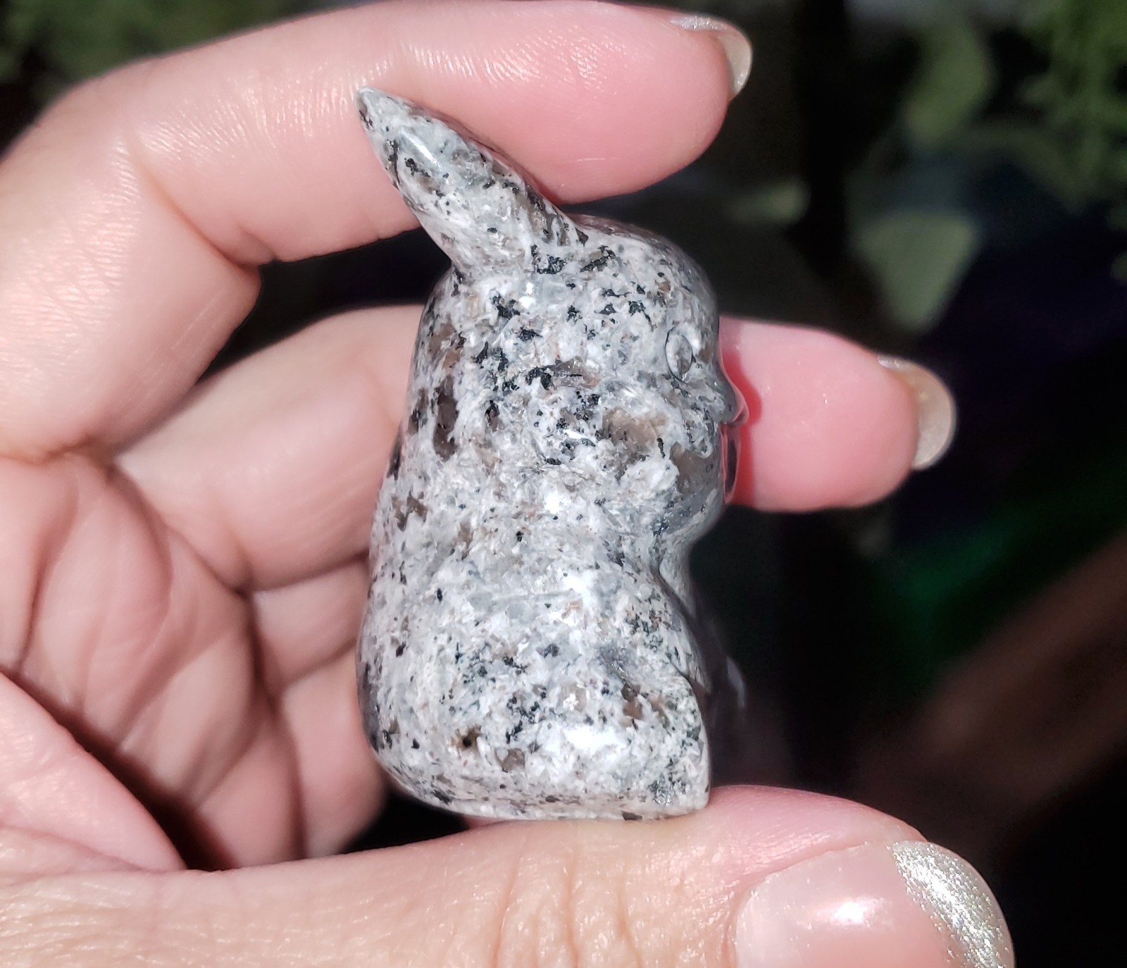 Natural Polished Yooperlite Pikachu Carving 66g