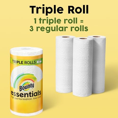 Bounty Essentials Select-A-Size Paper 2 Rolls (162 Sheets per Roll), White