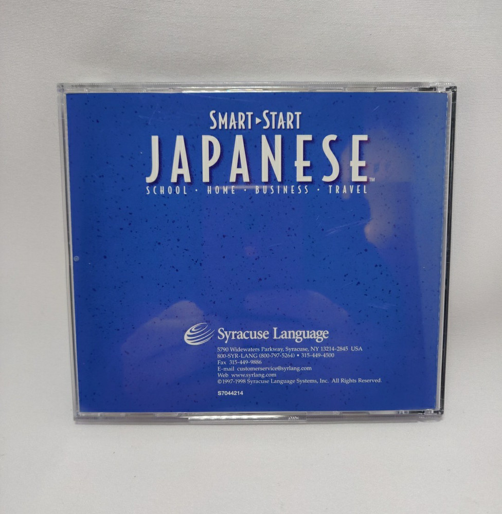 Syracuse Language Smart Start Japanese Language Software CD-ROM LN