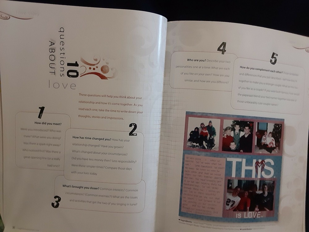Creative Memories "Ten Questions" Idea Book