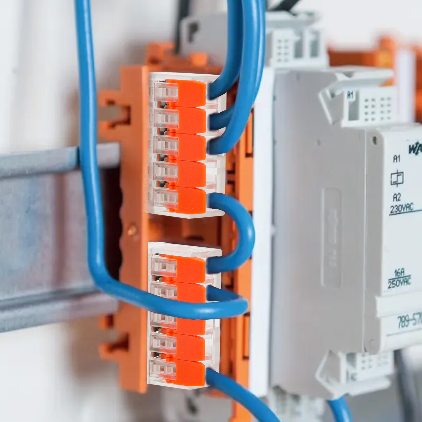 90Pcs For Wago 221 Lever Nuts Compact Splicing Wire Connectors - 2/3/5 Terminal