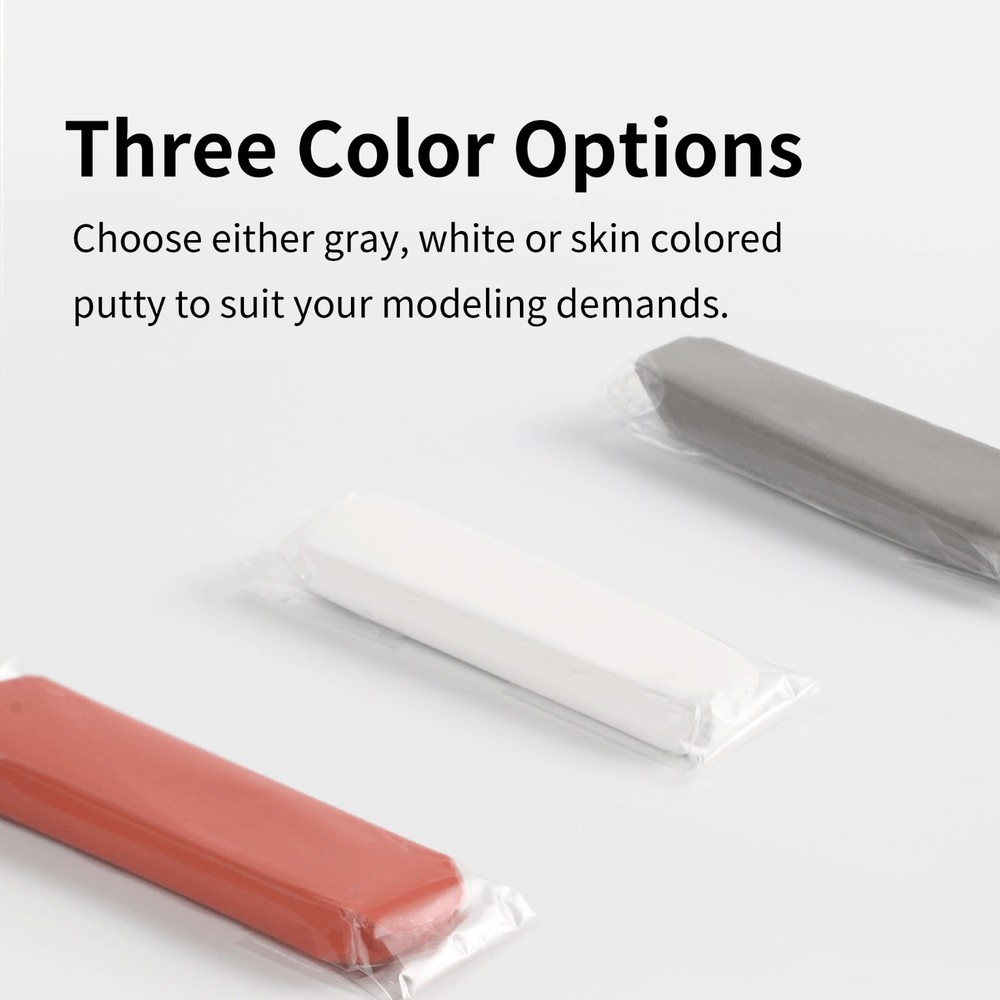 DSPIAE: Epoxy Putty - Modeling Hobby Putty - White : Black : Peach